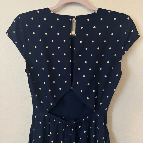 Babaton Hamptons Polka Dot Jumpsuit SZ 0 - Picture 6 of 7